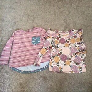 BUNDLE OF “2” RUFFLE BUTTS LONG SLEEVE TOPS- TODDLER 4